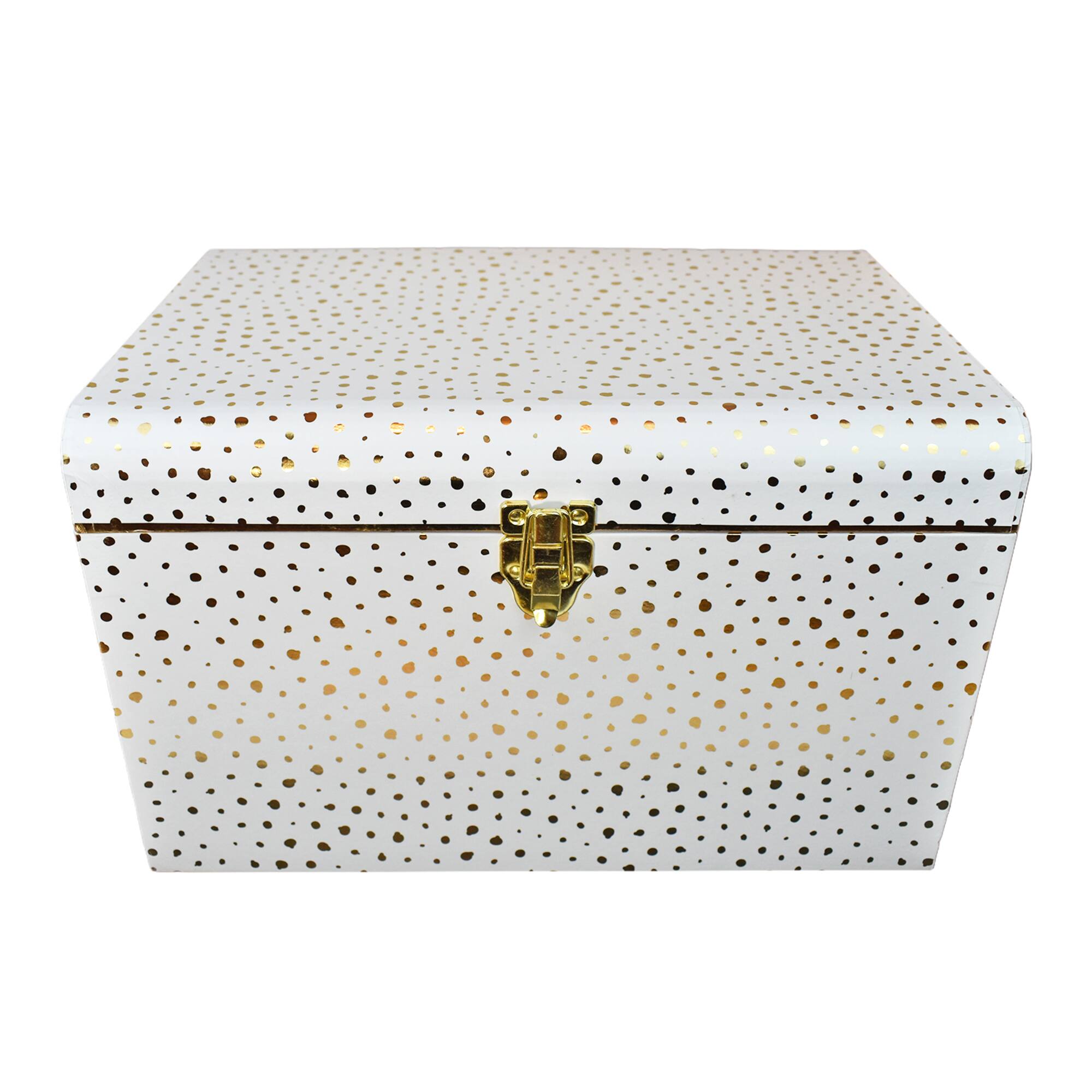 Large Gold Dots Trunk Box by Ashland®